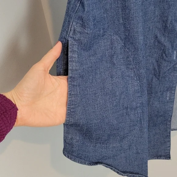 Quacker Factory SUNFLOWER  embroidered rhinestones shirt Size Large Button Down - Picture 3 of 13